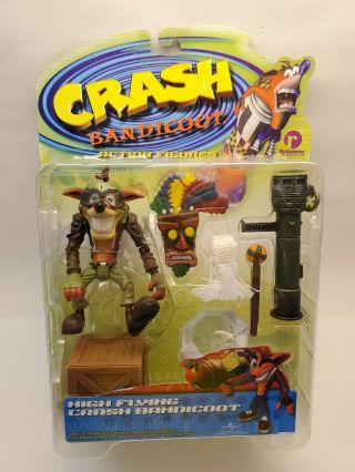 1999 Resaurus Crash Bandicoot High Flying Series 2 Action Figure Nip