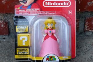 Htf World Of Nintendo 4 " Princess Peach Figure Mario Series 1 - 3 Nip