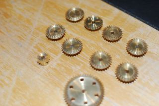 Outfit 10 Brass Bevel Gears,  8xpart 30 And 30a/30c