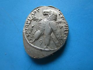 Phoenicia.  Tyre Silver Shekel.  88/87 B.  C.  Melkart/eagle.  Biblical Greek Coin.