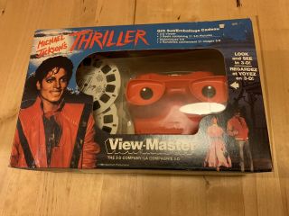 Vintage Michael Jackson Thriller Viewmaster Gift Set Viewer & Reels