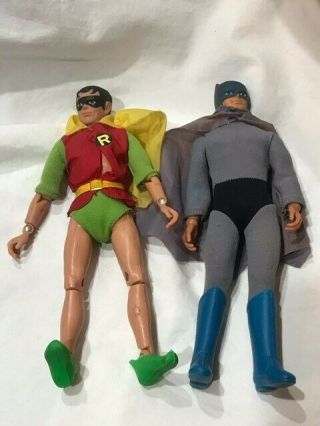 Vintage Set Of Mego Batman And Robin 8 " 1970 