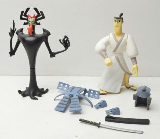 Cartoon Network Samurai Jack And Aku Action Figure Set Of 2 Toys