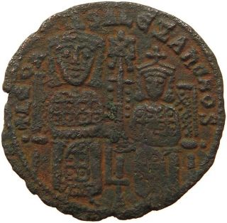 Byzantine Empire Leo Vi.  886 - 912 Follis Ratto 1876 Sh 007