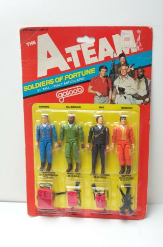 Vintage 1983 Galoob The A - Team Soldiers Of Fortune 4 Pack