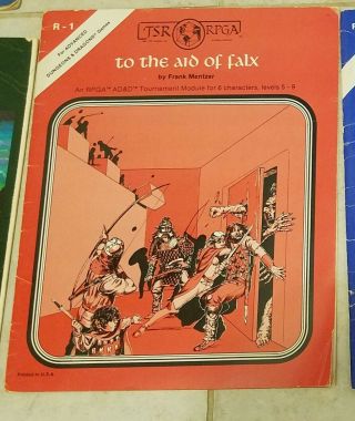 R - 1 Ad&d 1st Edition Adventure - To The Aid Of Falx -