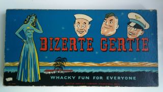 Bizerte Gertie 1943 Complete Antique Vtg Htf Board Game Old Rare Wwii War 4466