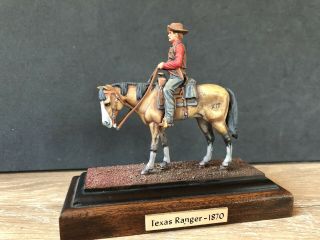 A Fine Model Of A Texas Ranger.  54mm Solid Lead.  Finely Painted
