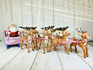 Rudolph The Red - Nosed Reindeer Santa’s Sleigh & Reindeer 2002 From Classic Movie