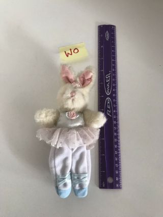 Vintage Russ Berrie Finger Puppet Bunny Rabbit Ballerina 9”