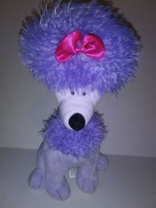 Kohls Clifford Cleo Purple Poodle Dog 12 " Plush Stuffed Animal