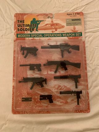 Mip Ultimate Soldier Modern Special Operations Weapon Set 21st Century Toys 1998