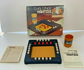 Vintage 1974 Challenge Yahtzee Dice Game Milton Bradley Odd Couple – Complete