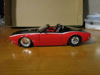 Jada 1/24 Bigtime Muscle Black/red 1967 Chevy Camaro Read No Box