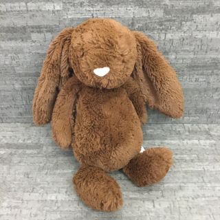 Jellycat Bashful Bunny Rabbit Brown Plush Floppy Ears 12 "