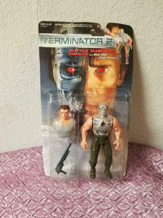 Terminator 2 Action Figure Battle Damage Terminator With Blow Open Chest Action