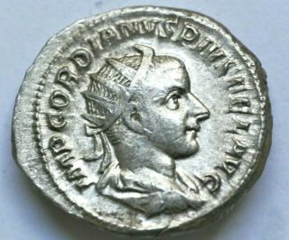 Roman Empire Gordianus Iii,  Antoninianus.  4.  11gr;24mm Obverse: Imp Gordianus Pivs