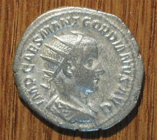 Gordian Iii Ar Antoninianus Fides - Ancient Roman Silver Coin