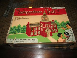 Vintage Plasticville Train No.  1776 O Scale Independence Hall Kit Complete