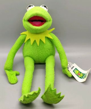 Kermit The Frog Muppets Stuffed Plush Toy Jim Henson Applause 12 " 1990s