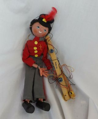 Vintage Pelham England Marionette Ss7 Band Majorette Soldier Fritzi Puppet Doll