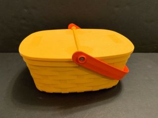 Vintage Fisher Price Fun With Food Pack - A - Picnic Picnic Basket Only Red Handle