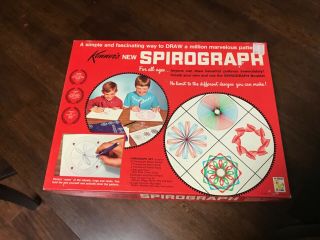 Vintage 1967 Kenner’s Spirograph Board Game,  With Art Paper,  Pens.