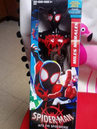 2018 Hasbro Spider - Man Into/spiderverse Titan Hero 12 " Act Fig Miles Morales Nib