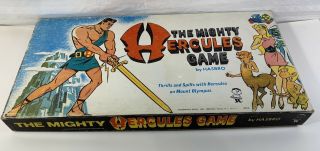 Vintage Very Rare 1963 Hasbro The Mighty Hercules Board Game 
