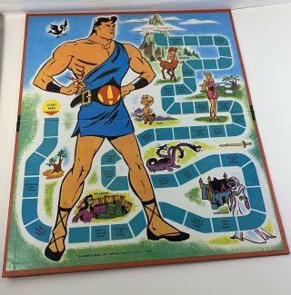 VINTAGE Very Rare 1963 Hasbro The Mighty Hercules Board Game  3