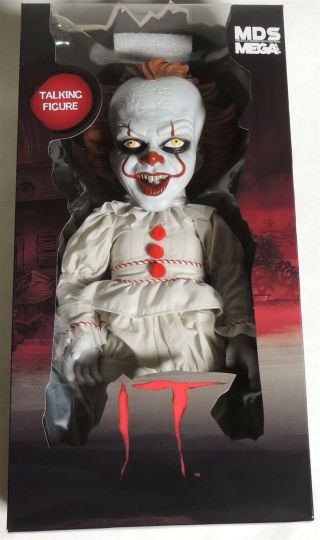 D284.  M.  D.  S.  Mega Scale It Pennywise Talking Figure From Mezco Toyz (2018)
