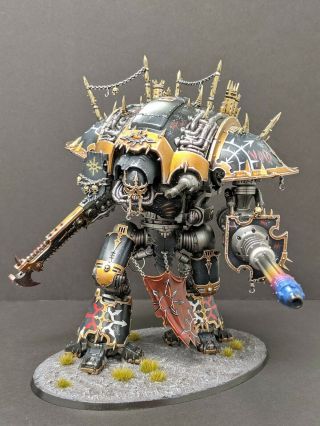 Warhammer 40k Chaos Knight Fully Painted