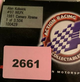 Rare 1981 Alan Kulwicki 97 WLPX Camaro Xtreme 1:24 NASCAR Action MIB (2661) 3