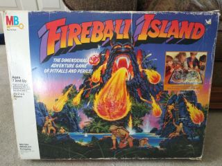 Fireball Island Vintage 1986 Milton Bradley 100 Complete,  Bonus Expansion Cards