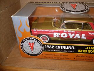Ertl Rc2 1:18 1962 Catalina Royal Pontiac Jim Wagners 75th Anniversary Royal