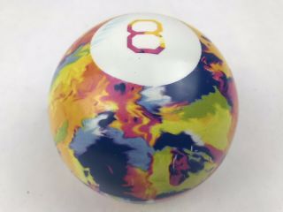 Magic 8 Eight Ball Tie Dye Psychedelic Vintage Toy Mattel Multi Color