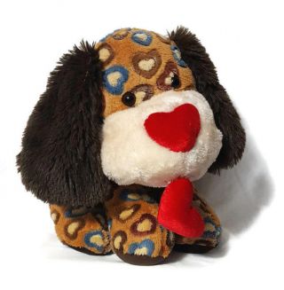 Dan Dee 16 " Plush Stuffed Puppy Dog Hearts Heart Nose Valentines