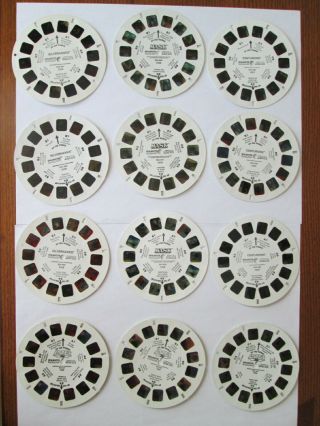 12 Viewmaster Discs Mask Silverhawks Centurians Lazertag