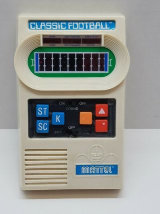 Vintage Mattel Classic Football Electronic Handheld Game 2000