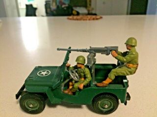 Britains Deetail 9786 U.  S.  Machine Gun Jeep Painted Metal - 1st Version - Mib