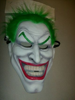 Rare Joker Sample Prototype Pre - Production Hand Painted Mask Dc Batman 1 Of Kind