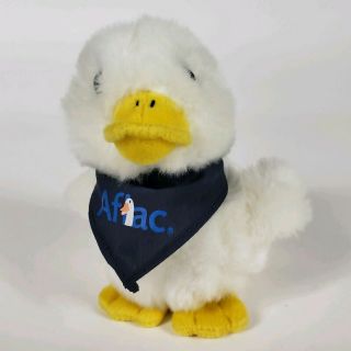 Aflac Duck Talking 4 " Bavy Blue Bandana Plush Stuffed Animal