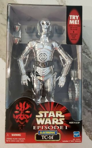 Star Wars Episode1 Kb Toys Exclusive Electronic 12 Inch Tc - 14