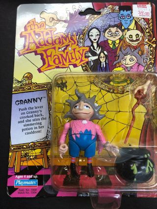 The Addams Family Granny Action Figure 1992 Playmates Moc Nip