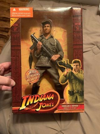 Hasbro Indiana Jones German Disguise With Launching Missile Rare 12 Inch