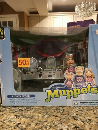 Pigs In Space Jim Hensons Muppets Playset,  2003,  Never Opened,  Miss Piggy,  More