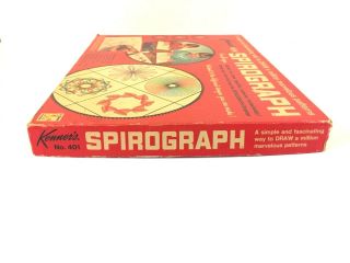 Vintage Kenner Spirograph 1967 Edition 401 Parts - Box Only Top Bottom