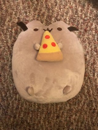 Gund Pusheen Snackables With Pizza Plush Stuffed Animal Cat Kawaii 9.  5 "