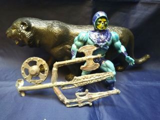 He - Man Motu Los Amos Skeletor/panthor Blown Plastic Mexican Bootleg Figures