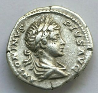 Roman Coins Imperial Coinage Caracalla,  197 - 217.  Denarius,  Ar 3.  34gr;19mm /anton